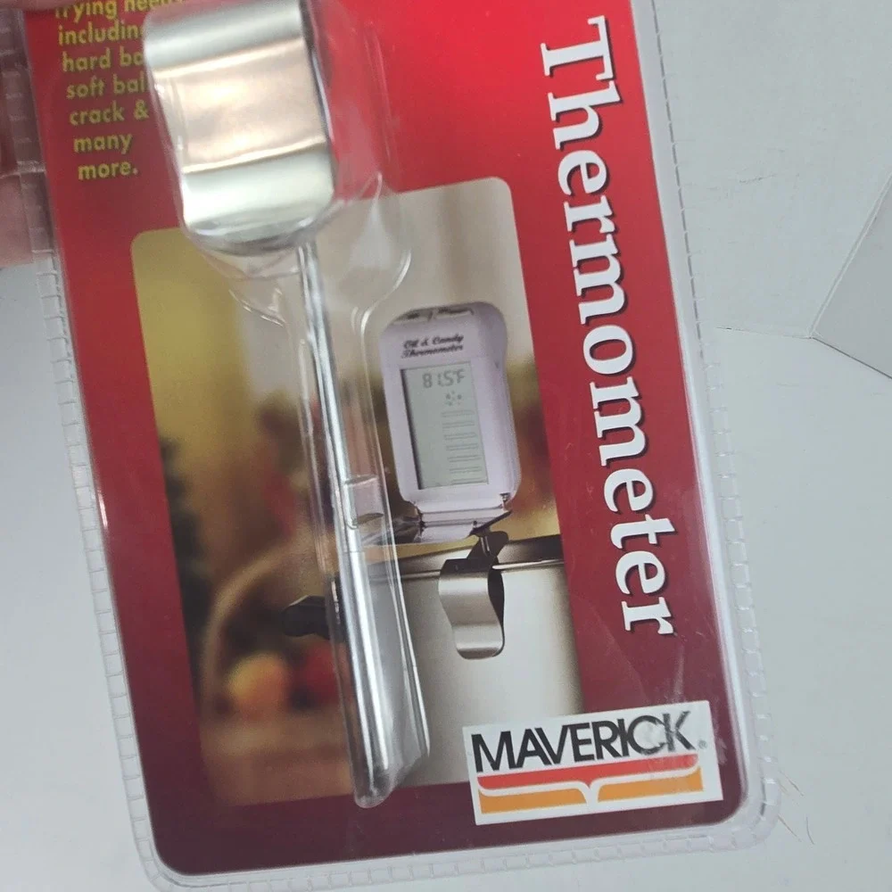 Maverick Redi Chek Digital Oil Candy Thermometer CT-03 White 8 in Probe NEW